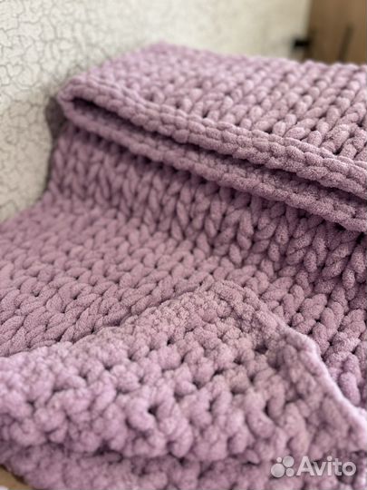 Вязаный плед