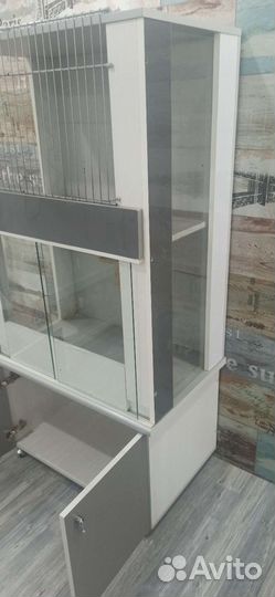 Клетка витрина вольер стеллаж для грызунов