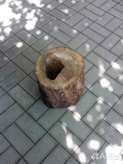 Кашпо из ствола дерева