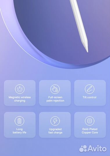 Стилус Baseus для iPad Apple Pencil 2-го поколения