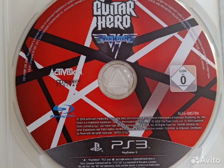 Guitar hero Van Halen PS3