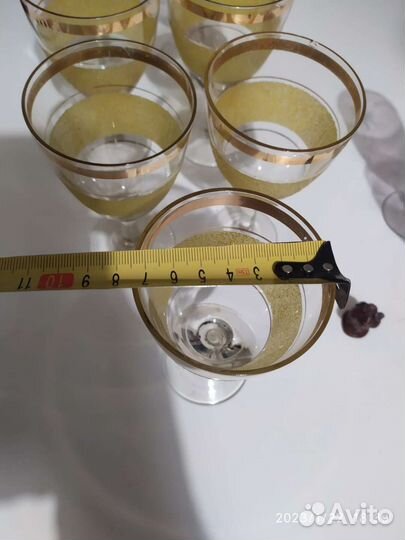 Бокал СССР цитриновое и марганцевое стекл