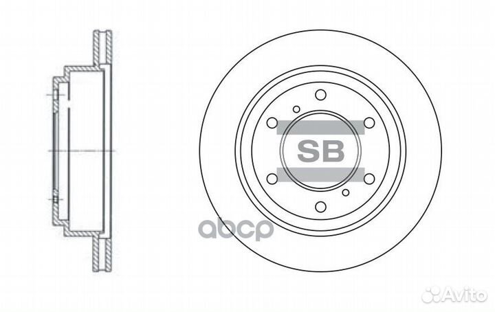 Диск тормозной SD4307 Sangsin brake