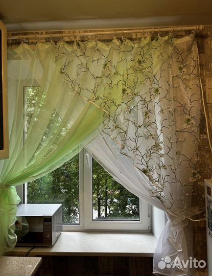 Шторы кухонные сакура, ромашки