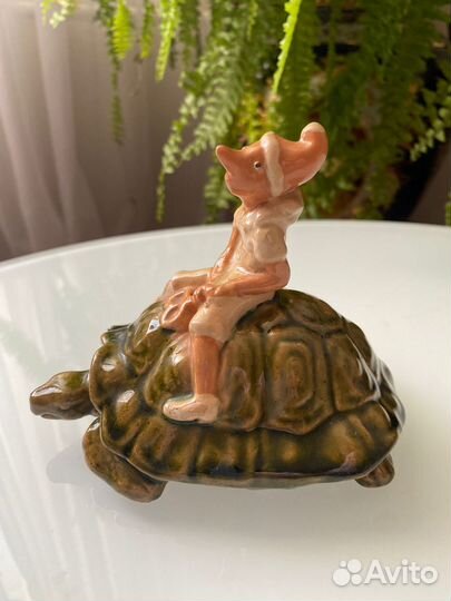 Статуэтка Буратино Старая Гжель 1950-е гг