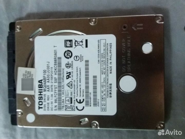 Жесткий диск hdd 1 тб