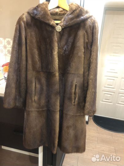 Шуба норковая 48 50 бу