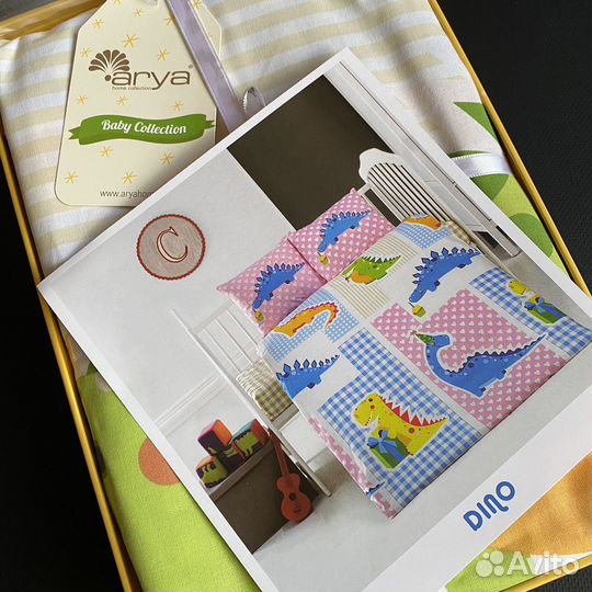 Детское постельное белье с динозаврами новое