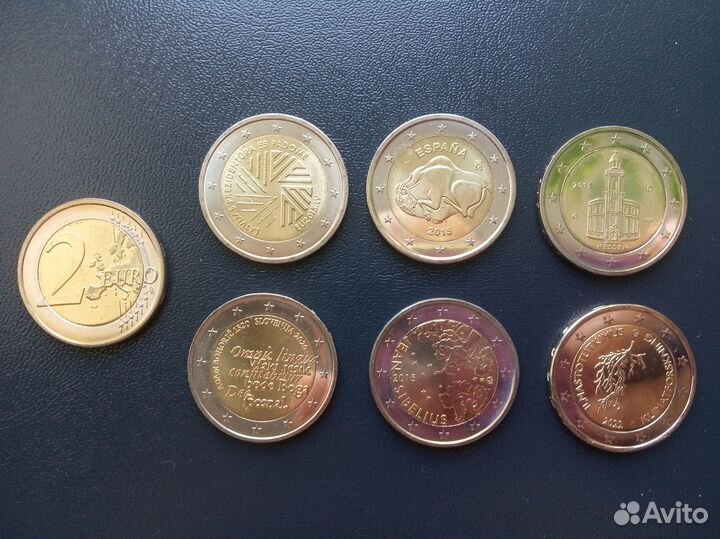 Обмен юбилейными монетами 2 евро