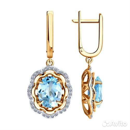 Серьги Diamant из золота, 51-321-02510-1