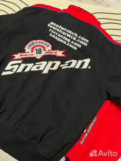 Р. S/M. Гоночный винтажный бомбер nascar snap-ON о