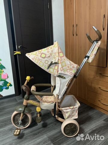 Велосипед коляска с ручкой