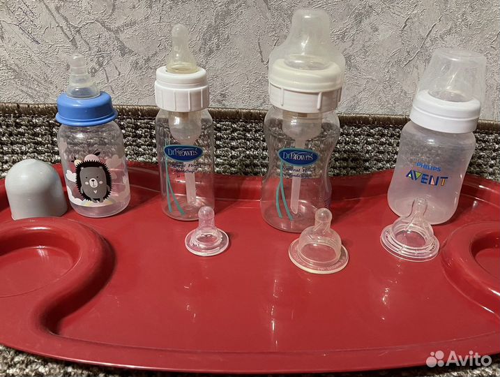 Бутылочки для кормления avent и dr browns