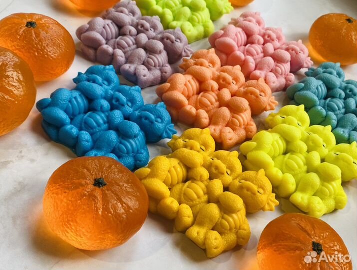 Мыло ручной работы дракончик и мандарины