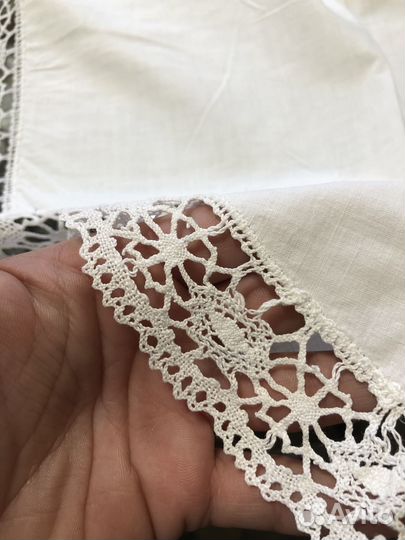 Винтажная скатерть, салфетка 80х80см