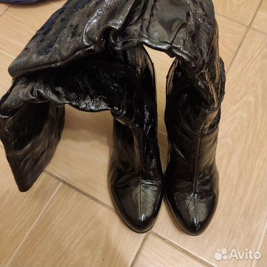 Сапоги демисезонные кожаные Thomas Munz, 38 р