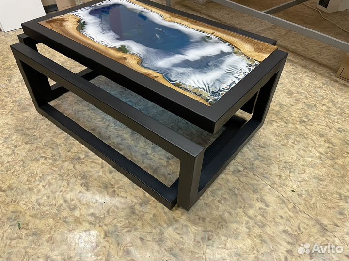 Журнальный столик в стиле лофт