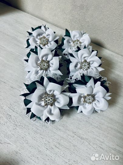 Бантики-резиночки ручной работы