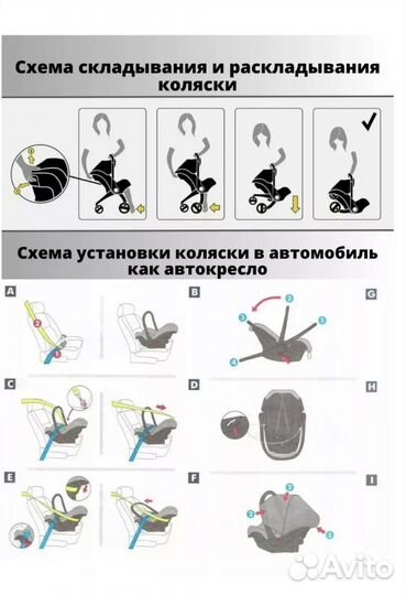 Коляска автокресло foofoo 4 в 1 бу