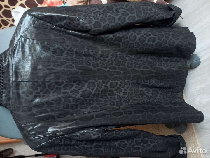 Куртка кожаная женская 48 размер