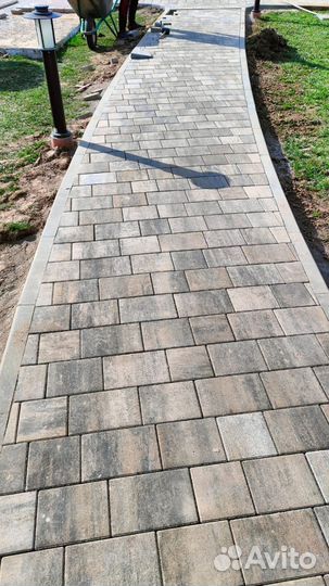 Укладка брусчатки / тротуарной плитки под ключ