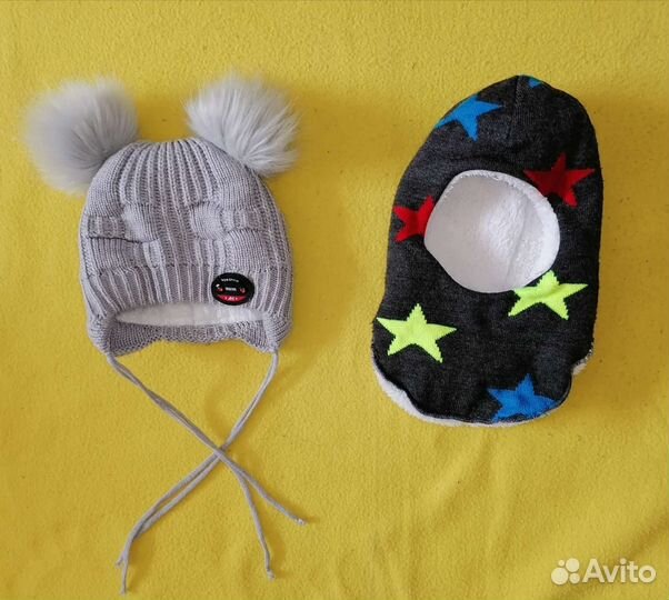 Шапка зимняя детская, шлем, балаклава на 1 год