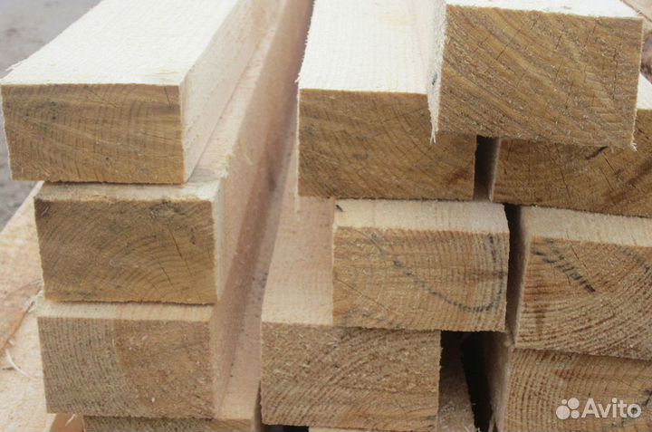 Брус обрезной ест. влаж. хвоя 1 сорт 100х150х6,0