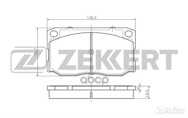 Колодки торм. диск. передн. Hyundai HD Light 06