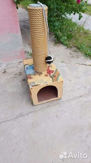Когтеточка домик для кошки