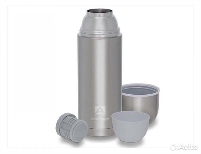 Термос арктика с 2 крышками 1 литр новый, в наличи