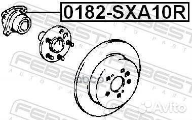 Ступица 0182SXA10R Febest