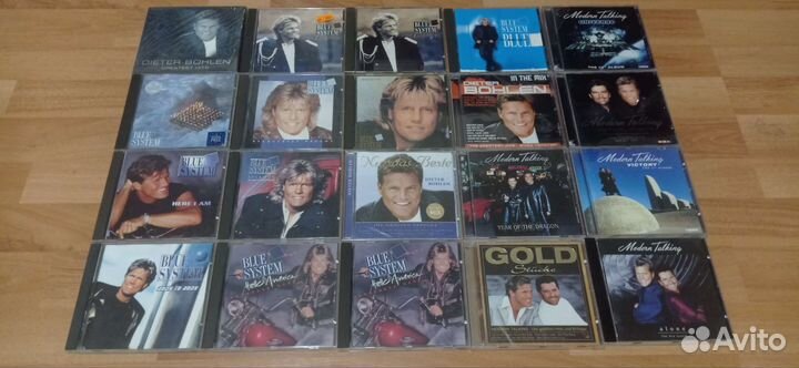 13 фирменных CD modern talking, blue system