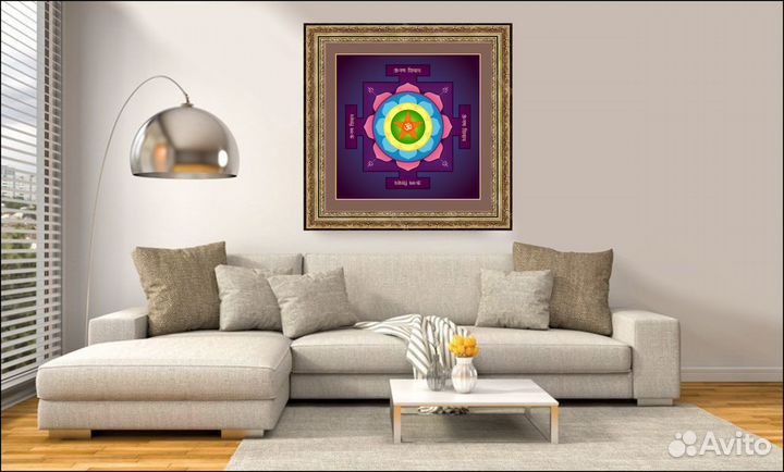 Картина - мандала защиты и долголетия. Тантра йога
