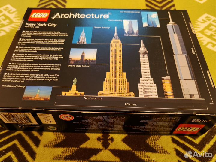 Lego 21028 New York City Новый