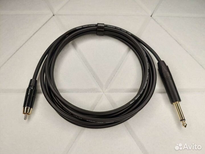 Jack 6,3 mono на Rca mogami 2319