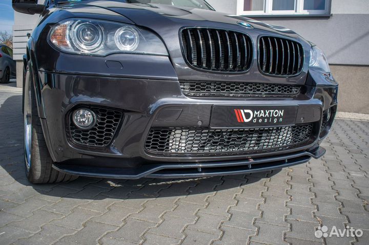 Накладка на бампер BMW X5 E70 (10-13) MD