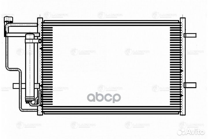 Радиатор кондиц. для а/м Mazda 3 (BL) (09)