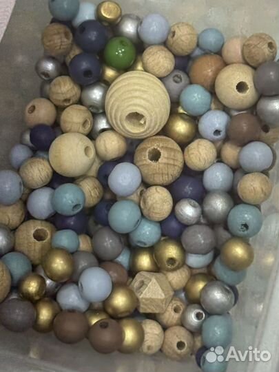 Огромный набор пищевой силикон деревянные бусы