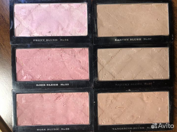 Burberry тени румяна