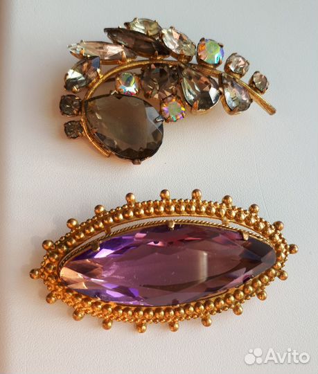 Брошь винтаж чехословакия