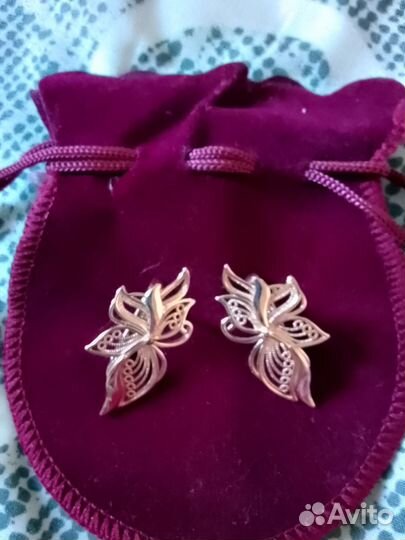 Серьги медицинский сплав