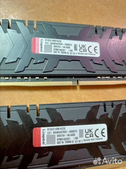 2х16gb ddr4 3200mhz