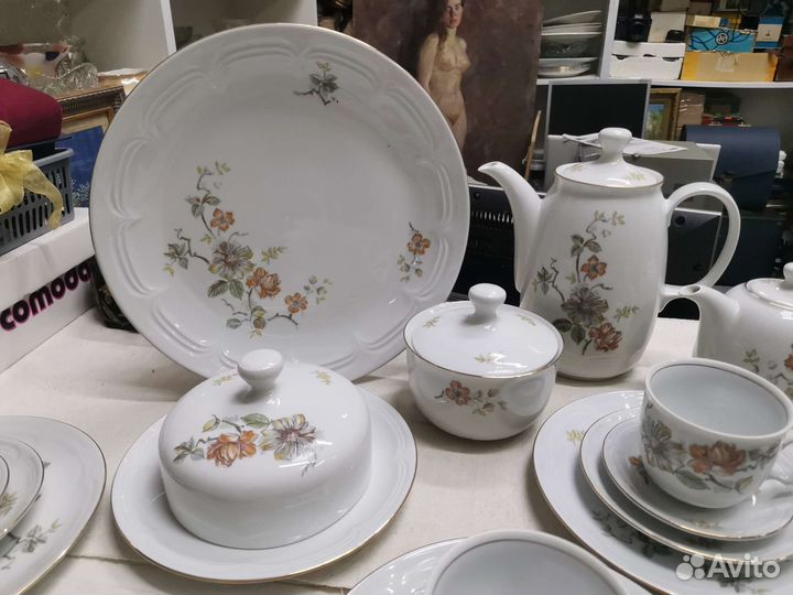 Чайный сервиз на 6 персон Kahla ГДР (Ч)