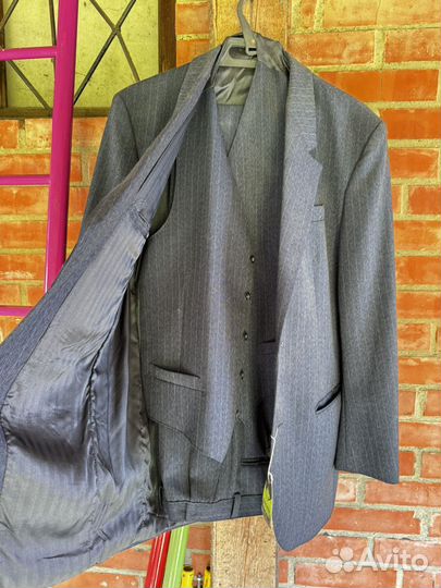 Классический костюм тройка мужской шерсть