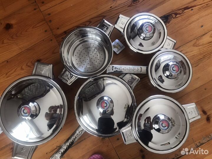 Набор кастрюль из нержавеющей стали Швецария