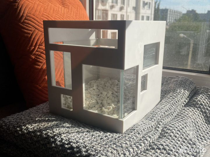 Аквариум для петушка 18х18х20 см