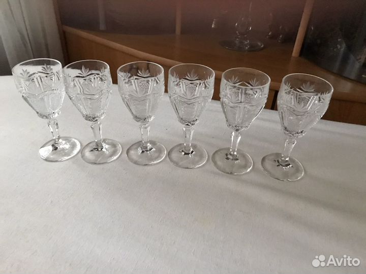 Хрустальные рюмки СССР