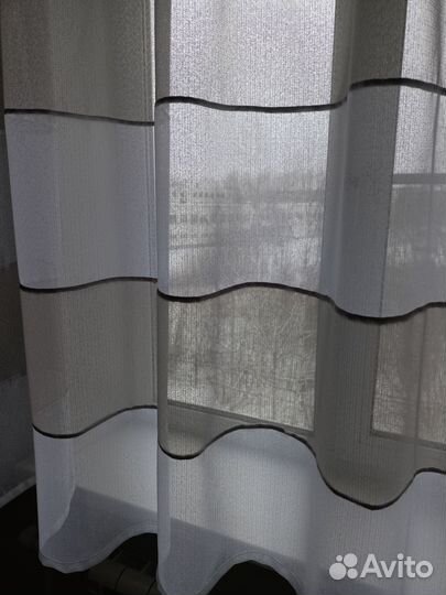 Штора тюль для кухни новая 170х300