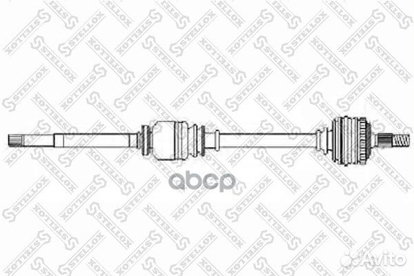 158 1765-SX привод правый 910mm, 21734 Peugeot