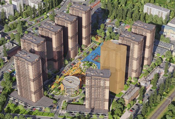 1-к. квартира, 42,2 м², 2/25 эт.